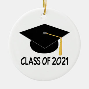 Graduation Gift Class of 2021 Ceramic Tree Decoration
