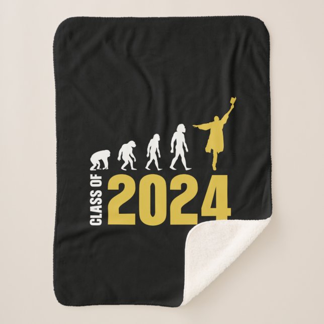 Graduation Gift | Class Of 2024 Sherpa Blanket (Front)