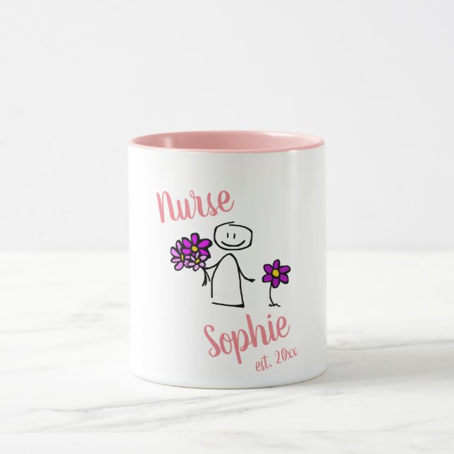 Graduation Gift For Nurse Personalised Add Name Mug (Center)