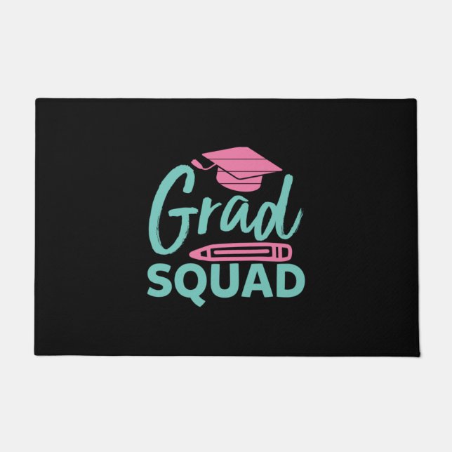 Graduation Gift | Grad Squad Doormat (Front)