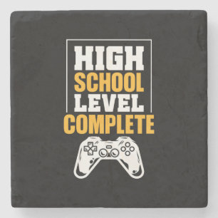 Graduation Gift High School Level Complete Stone Coaster