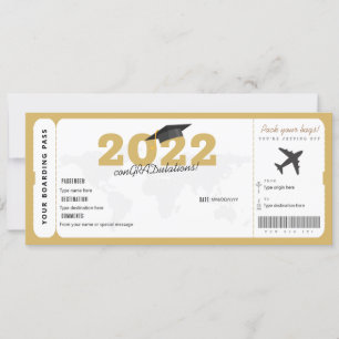 Graduation Gift Ticket Surprise Boarding Pass
