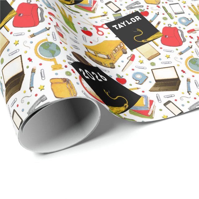 Graduation Gift Wrapping Paper (Roll Corner)