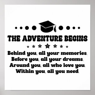 Graduation Gifts for Her/him The adventure begins  Poster