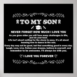 Graduation Gifts for Son 2024 Inspirational Gifts Poster