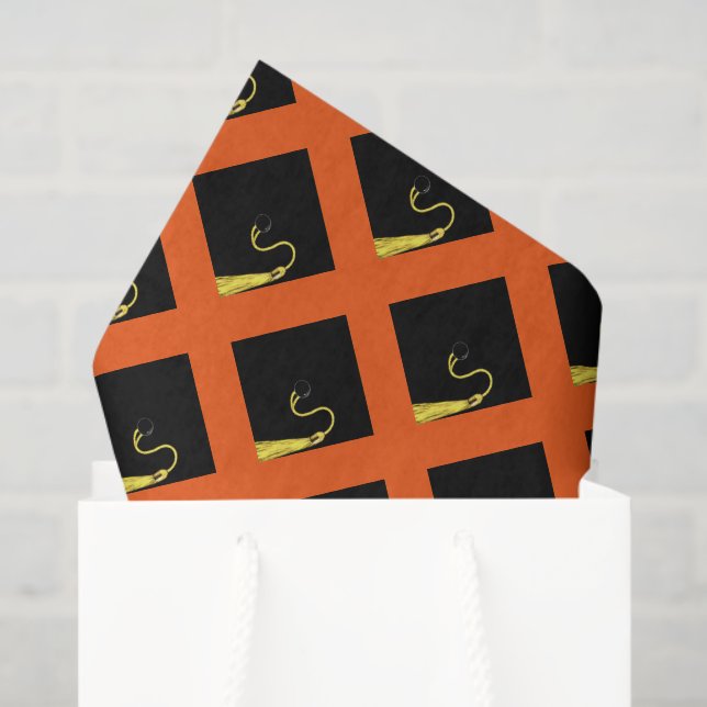 Graduation Gifts Orange Tissue Paper (Gift Bag)