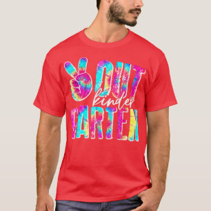 Graduation Gifts Peace Sign Out Kindergarten Tie D T-Shirt