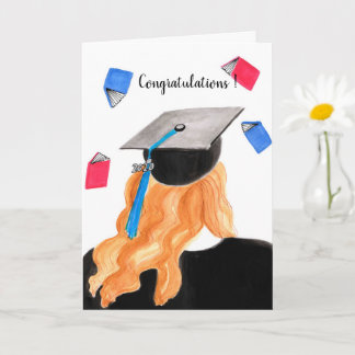 Graduation Girl Congratulations Card