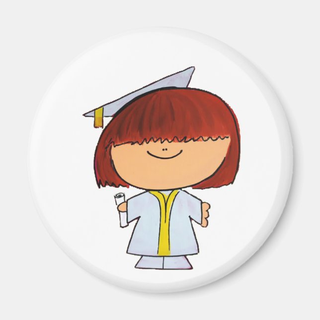 Graduation Girl Magnet (Front)