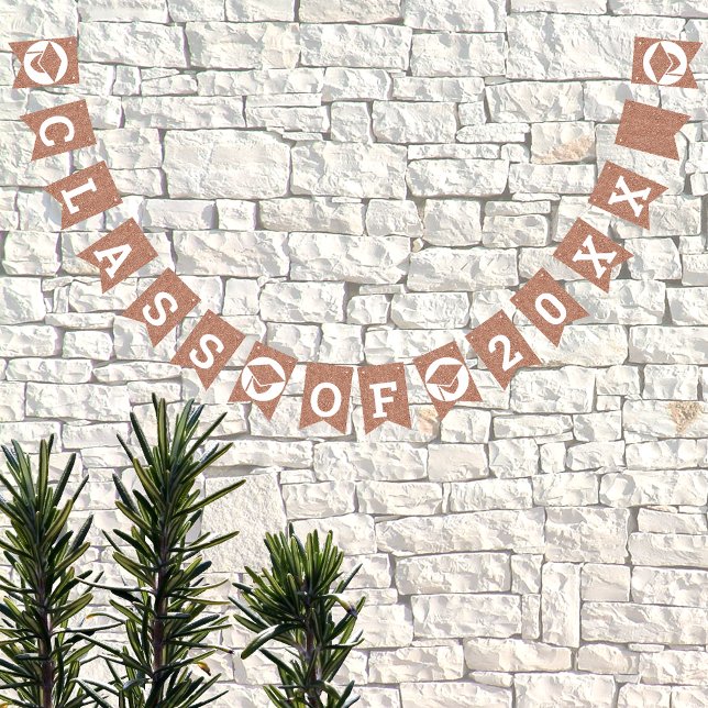 Graduation Glam Rose Gold Create Your Class Of Bunting (Creator Uploaded)