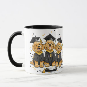 Graduation Goldendoodle Dogs Mug