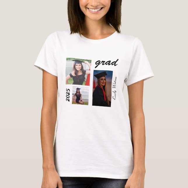 Graduation Grad 2025 personalised  T-Shirt (Front)