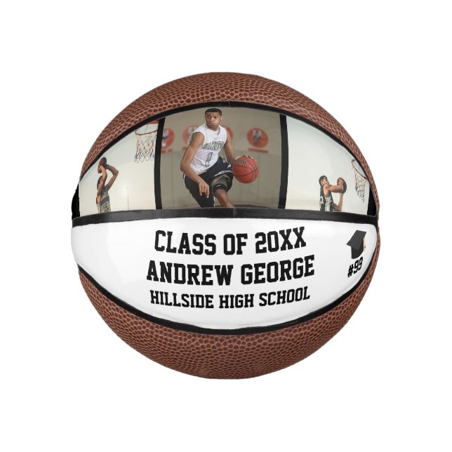 Graduation Graduate Grad Senior Sports Class Of  Mini Basketball (Front)