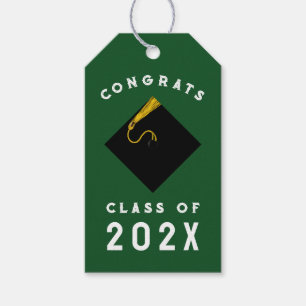 Graduation Green Gift Tags