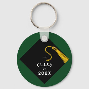 Graduation Green Keepsake Gift Keychain