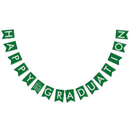 Graduation Green School Bunting Banner