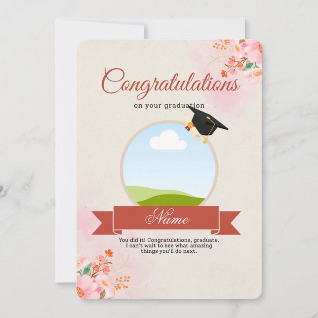 Graduation greeting card (Front)