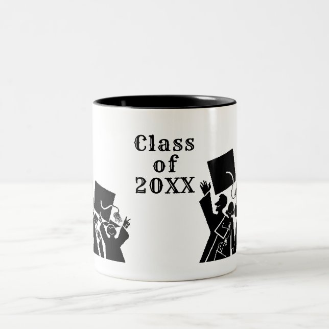 Graduation Group Class of 20XX Two-Tone Coffee Mug (Center)