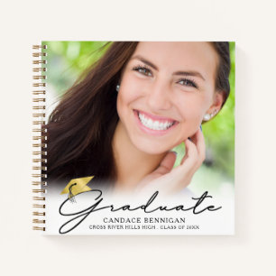 Graduation Guest Book 2 Photos Script Keepsake