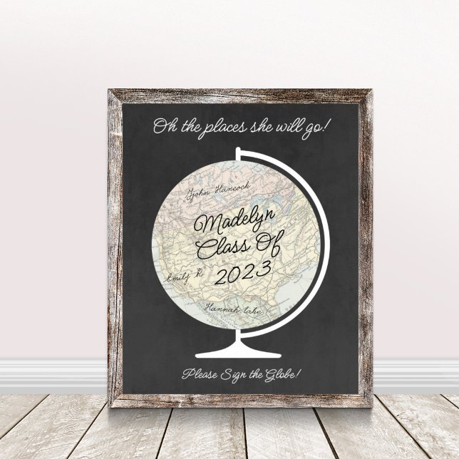 Graduation Guest Book Alternative Map Poster (Creator Uploaded)