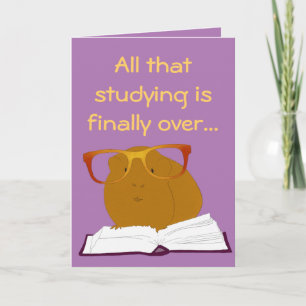 Graduation guinea pig card