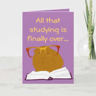 Graduation guinea pig card