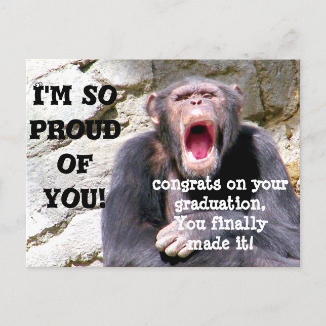 Graduation,I'm Proud Of You__ Postcard (Front)
