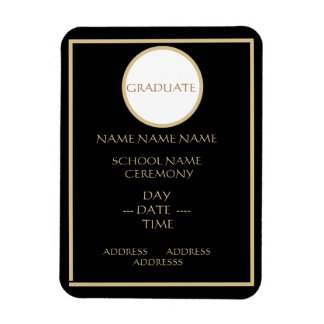 GRADUATION INSERT INVITE MAGNET