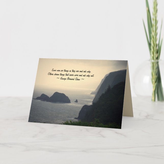 Graduation Inspiration, Hawaii Coast, Card (Front)