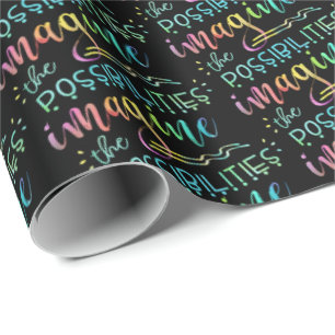 Graduation Inspirational IMAGINE THE POSSIBILITIES Wrapping Paper