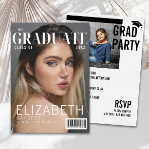 Graduation - Inspired by Magazine Cover Invitation