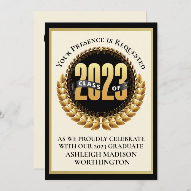 Graduation Invitation (Front/Back)