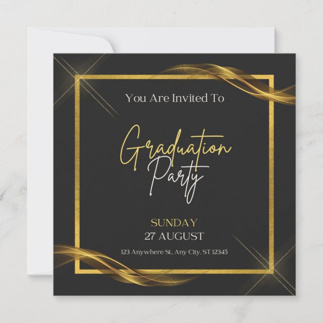 Graduation Invitation Card (Front)
