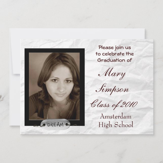 Graduation Invitation Cards (Front)