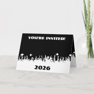 Graduation Invitation-Change Background/Font Colou Thank You Card