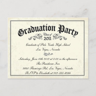 Graduation Invitation Diploma style