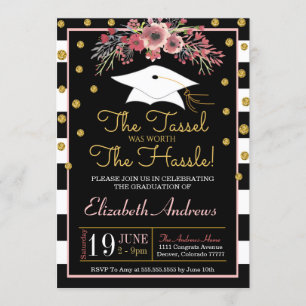 Graduation Invitation - Floral