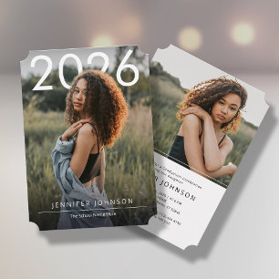 Graduation Invitation with 2 photos