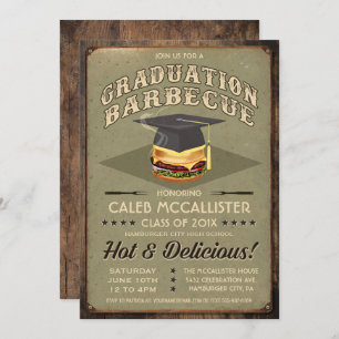 Graduation Invitations BBQ Party