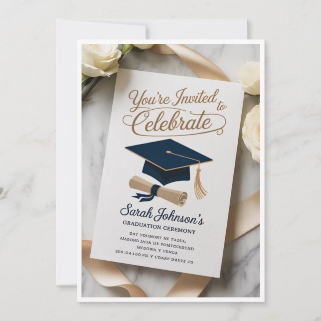 Graduation Invitations 🎓 – Custom  (Front)
