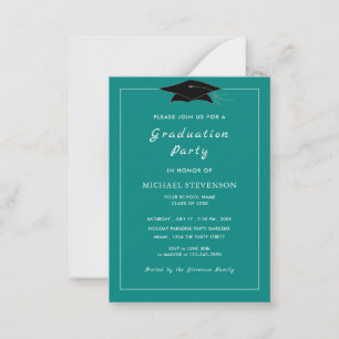 Graduation Invitations Template with Custom Colour