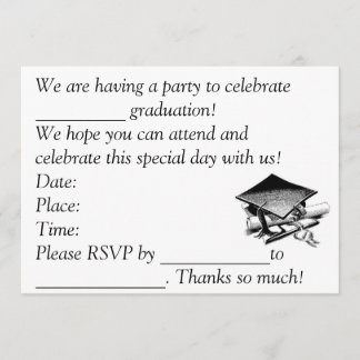 Graduation invites
