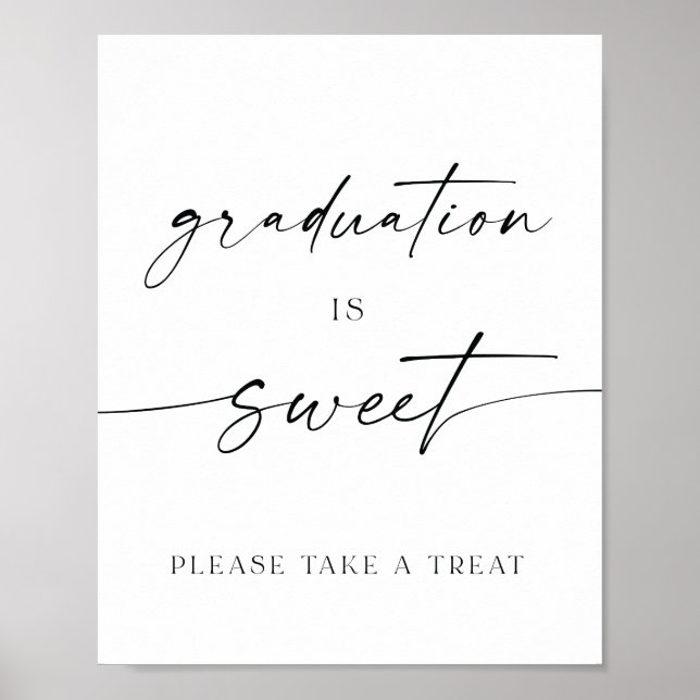 Graduation Is Sweet Please Take A Treat Sign (Front)