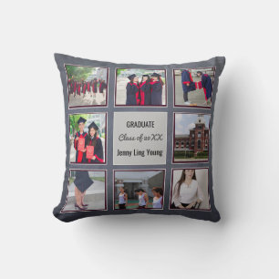 GRADUATION keepsake ADD PHOTOS Wall Art Chalkboard Cushion