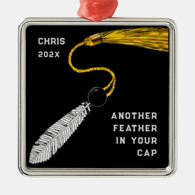 Graduation Keepsake Gift Metal Ornament (Front)