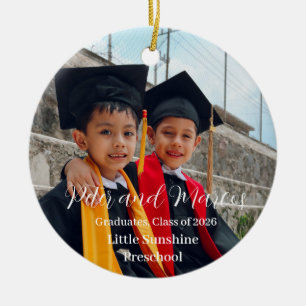 Graduation Keepsake Kids Preschool Ceramic Ornament