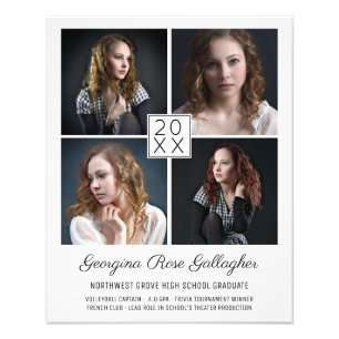 Graduation Keepsake Modern Photo Collage Classic