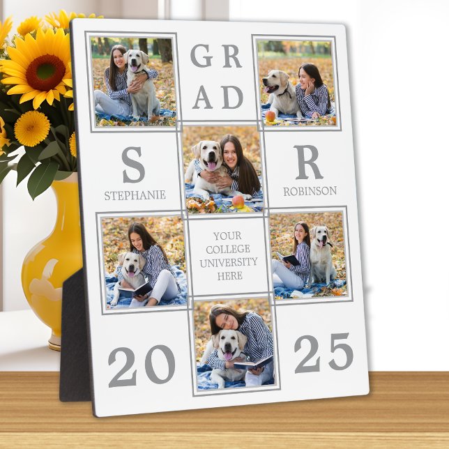 Graduation Keepsake Unique Photo Collage Plaque (Creator Uploaded)