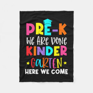 Graduation Kindergarten Here We Come Fleece Blanket