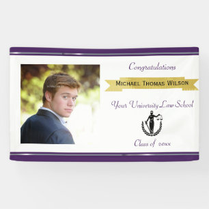 Graduation, Law School, Custom Photo, Banner
